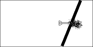 APfsds at contact with armor plates